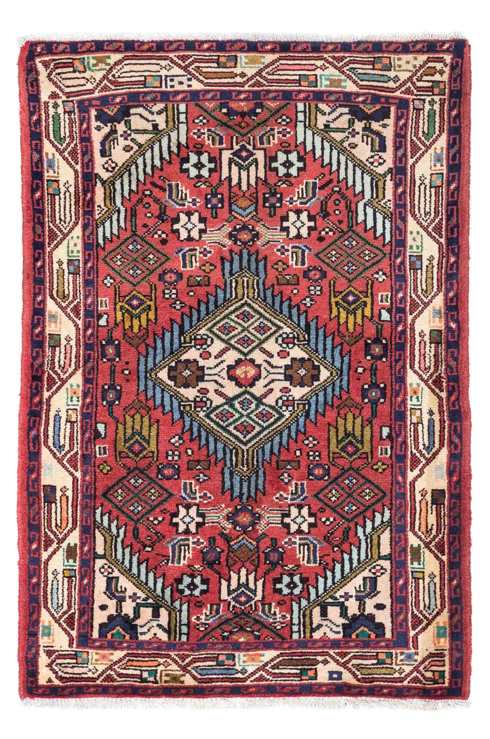 Persisk tæppe - Nomadisk - 125 x 79 cm - rød