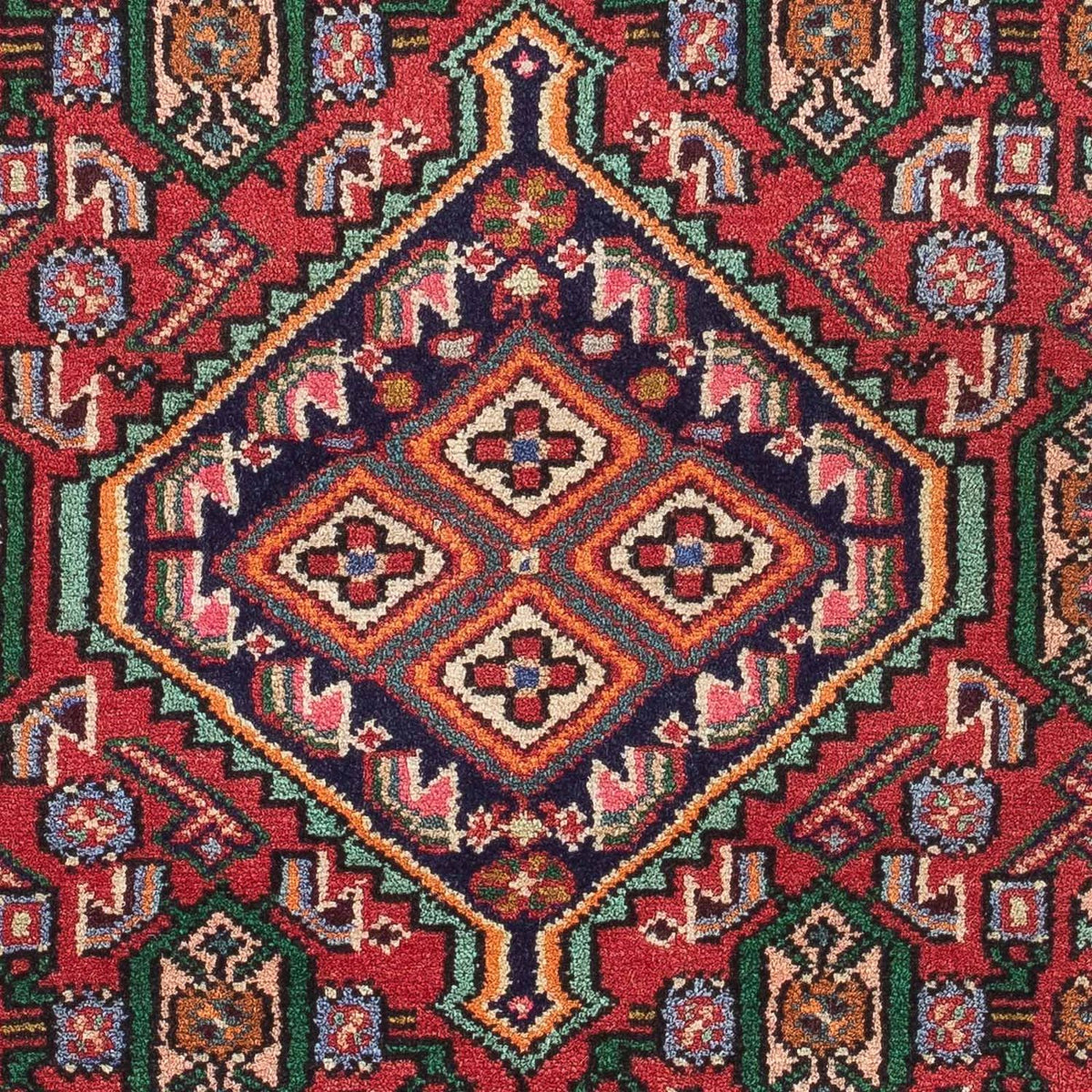 Persisk tæppe - Nomadisk - 128 x 81 cm - rød