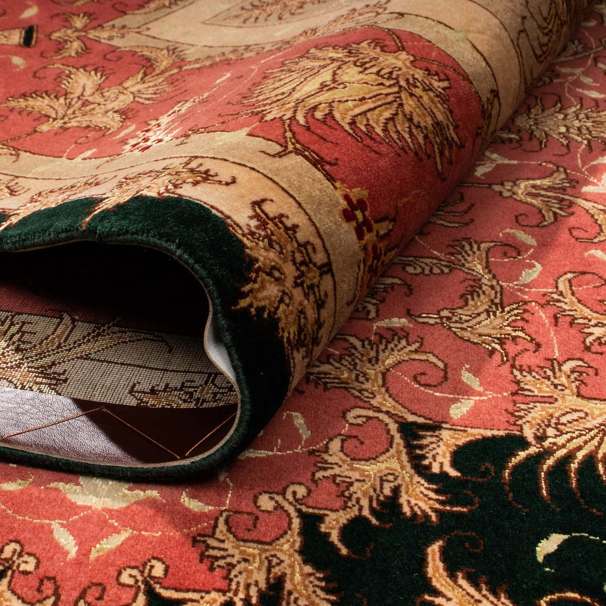 Persisk tæppe - Tabriz - Royal - 300 x 198 cm - mørkeblå