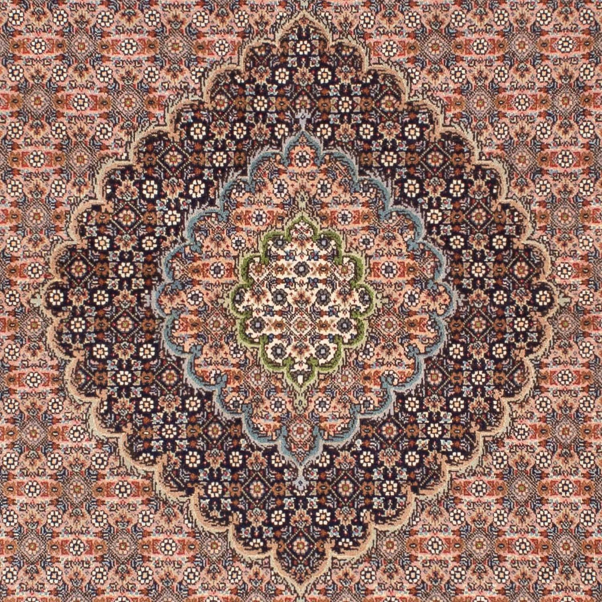 Persisk tæppe - Tabriz - 204 x 151 cm - lys brun