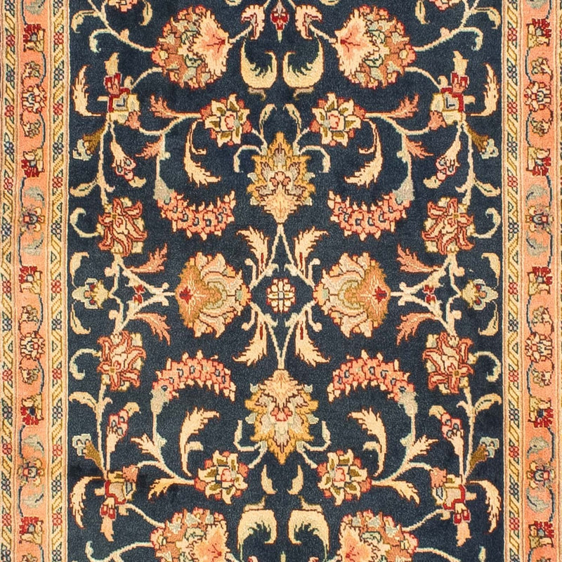Løber Persisk tæppe - Tabriz - Royal - 300 x 66 cm - mørkeblå