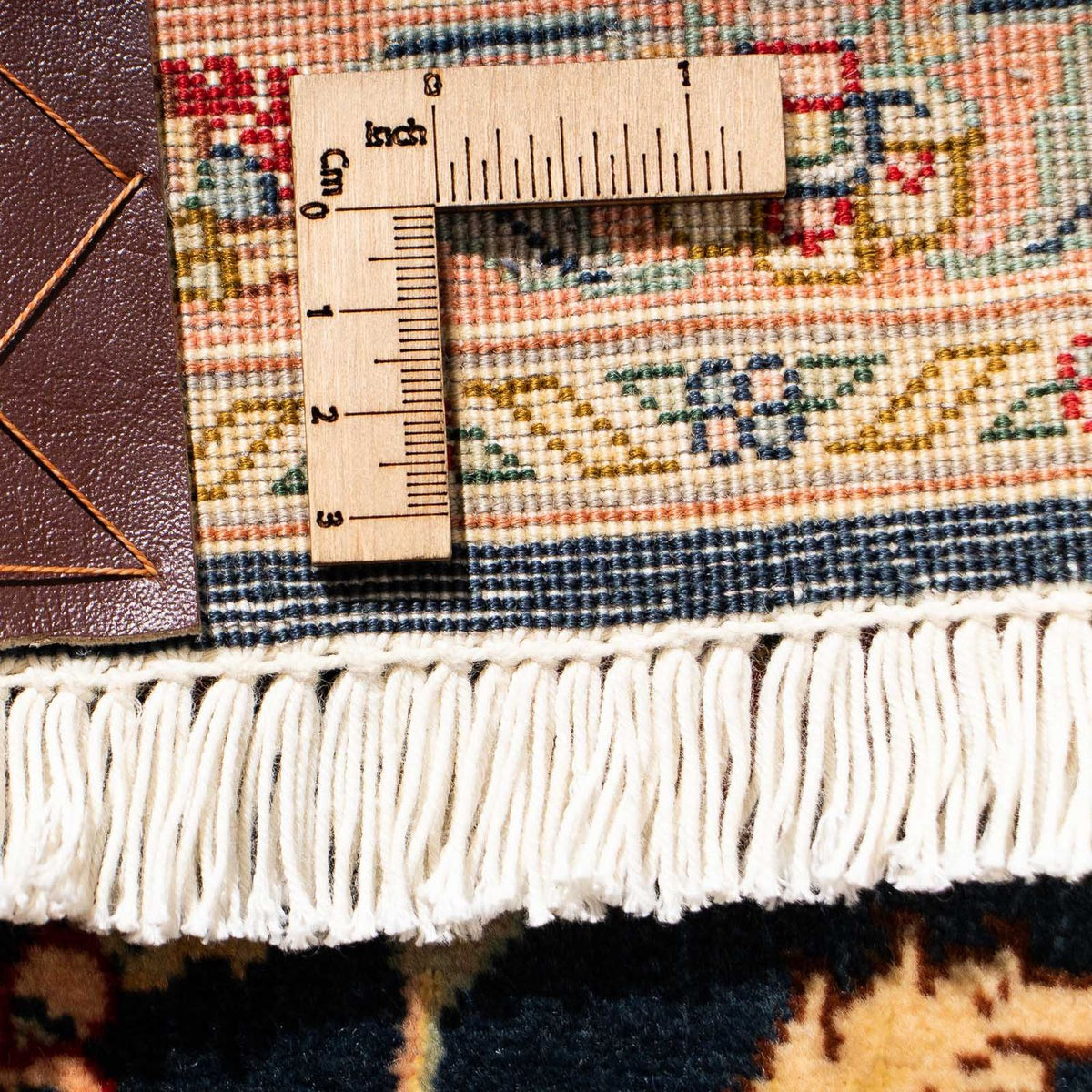 Løber Persisk tæppe - Tabriz - Royal - 300 x 66 cm - mørkeblå