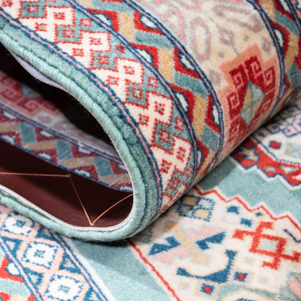 Løber Persisk tæppe - Tabriz - Royal - 187 x 70 cm - turkis