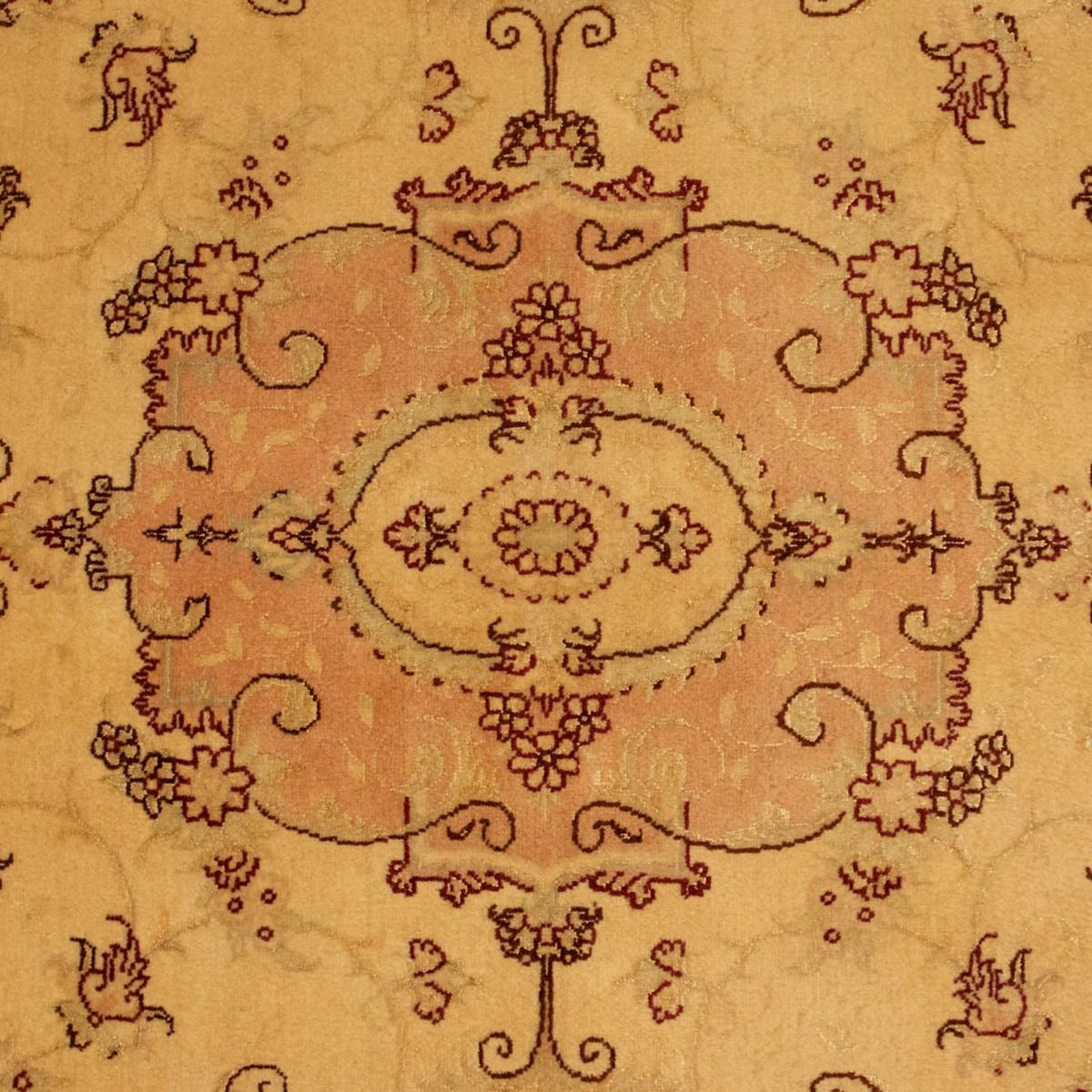 Persisk tæppe - Tabriz - Royal - 150 x 100 cm - beige