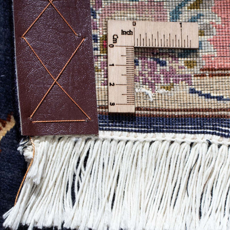 Løber Persisk tæppe - Tabriz - Royal - 198 x 75 cm - mørkeblå