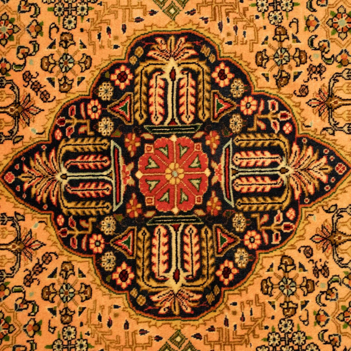 Persisk tæppe - Tabriz - Royal - 142 x 98 cm - guld