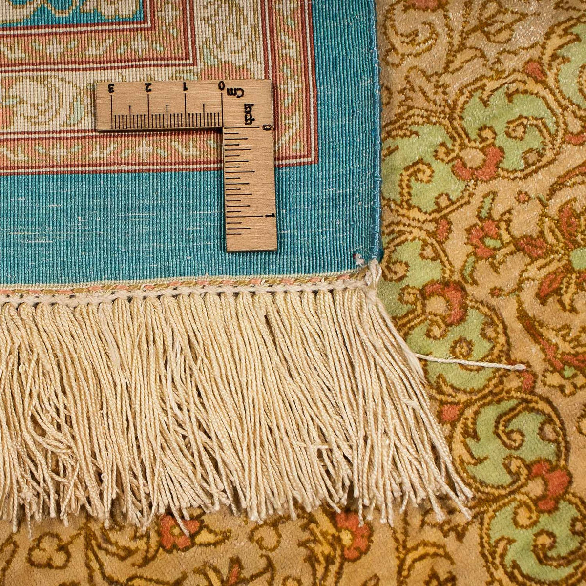 Silketæppe - Ghom Silk - Premium - 188 x 130 cm - beige