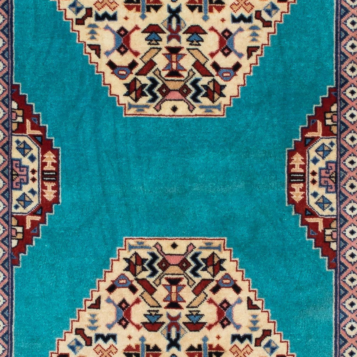 Løber Persisk tæppe - Tabriz - Royal - 190 x 74 cm - blå