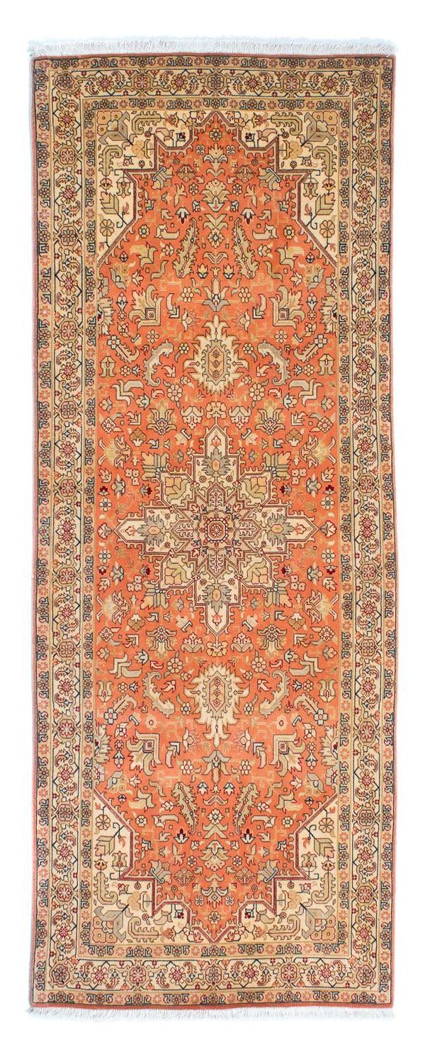 Løber Persisk tæppe - Tabriz - Royal - 215 x 82 cm - rust