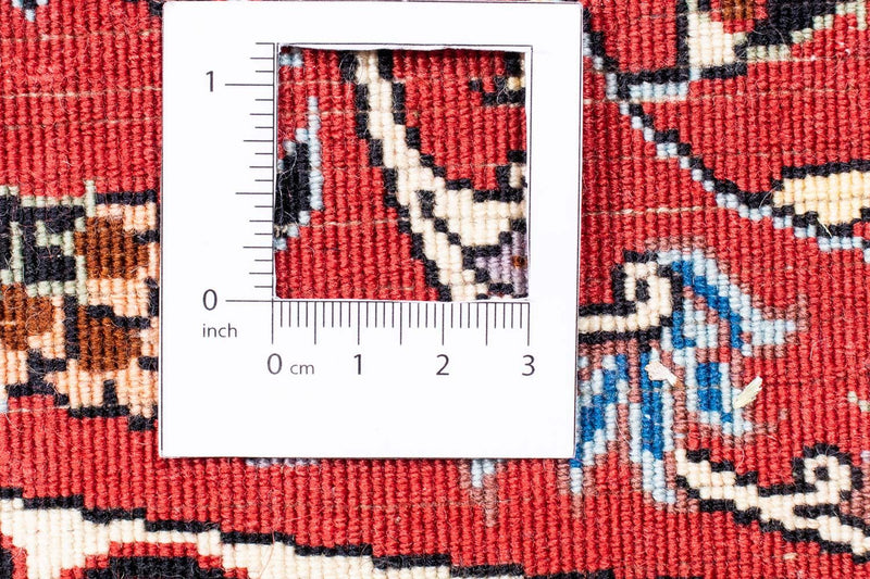 Persisk tæppe - Bijar rundt  - 250 x 250 cm - rød