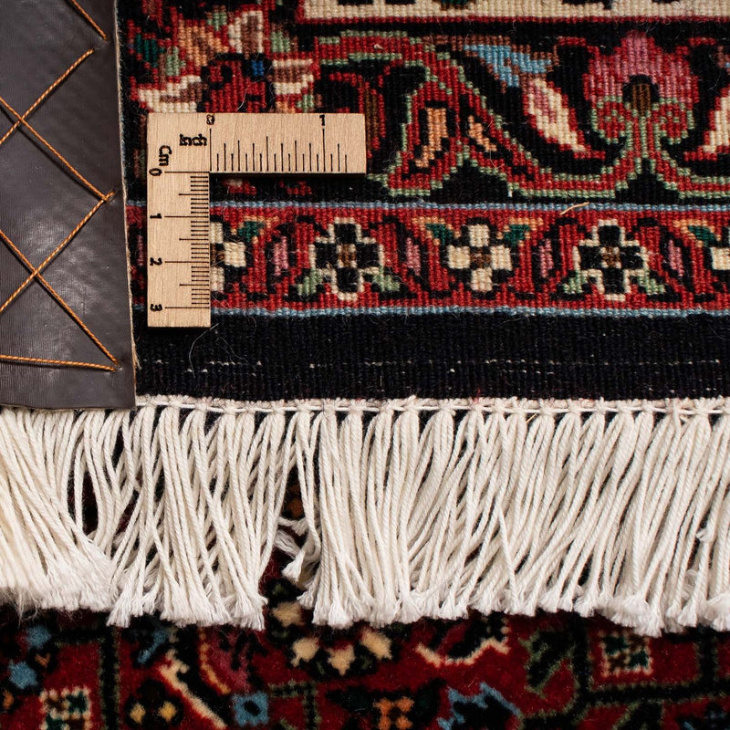 Persisk tæppe - Bijar - 263 x 204 cm - mørkerød