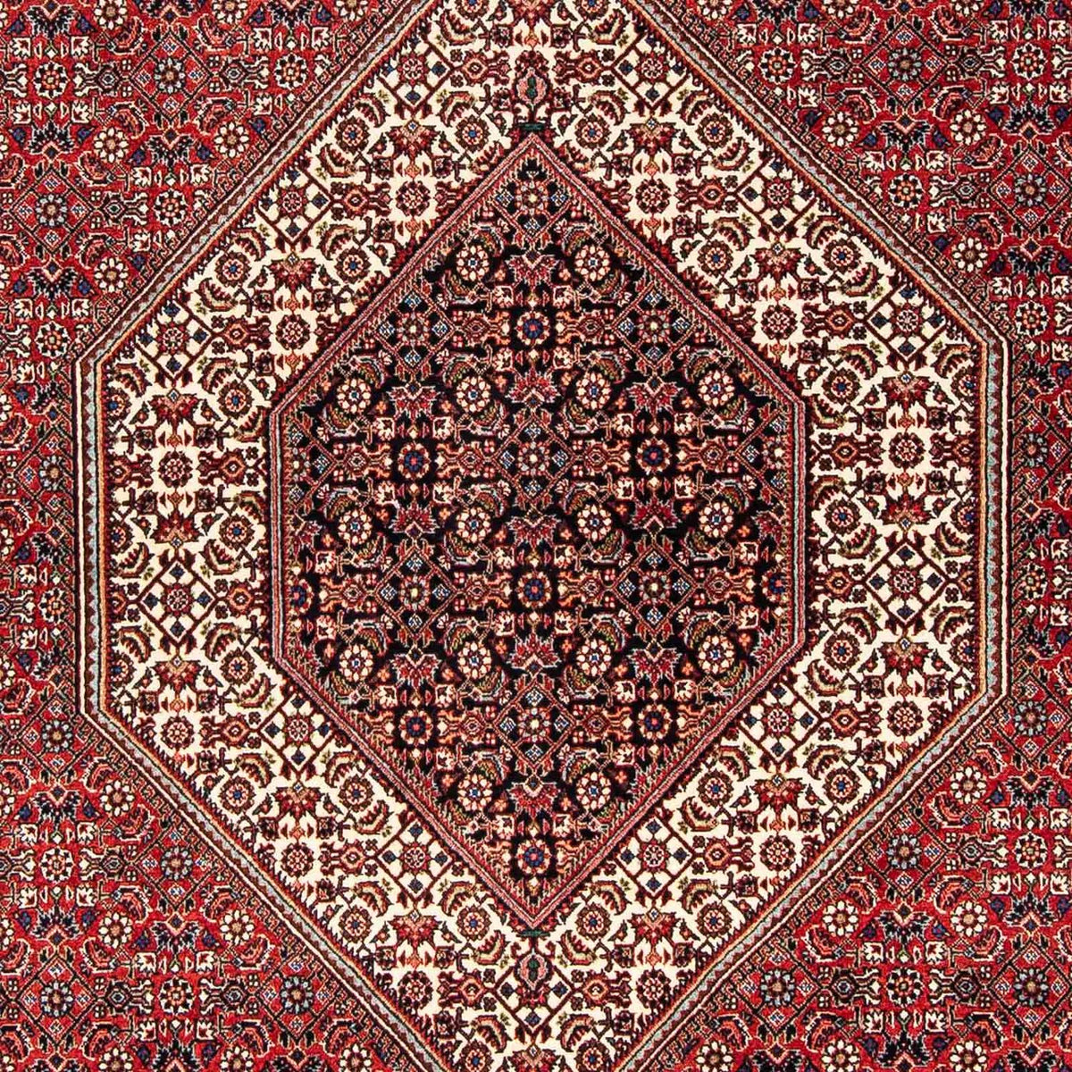 Persisk tæppe - Bijar - 254 x 171 cm - mørkerød