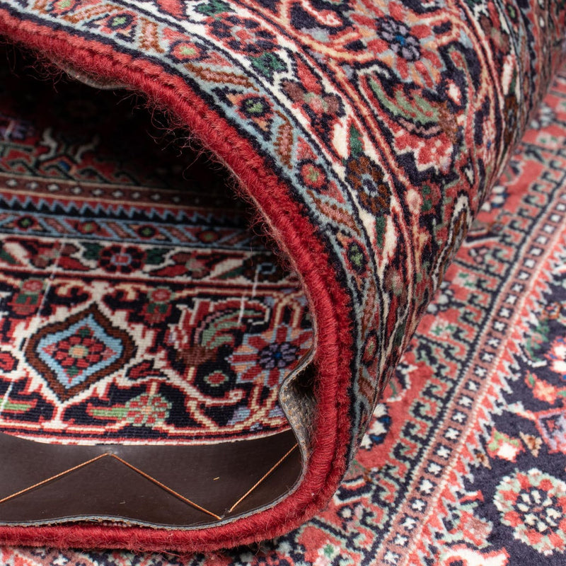 Persisk tæppe - Bijar - 206 x 132 cm - lysrød