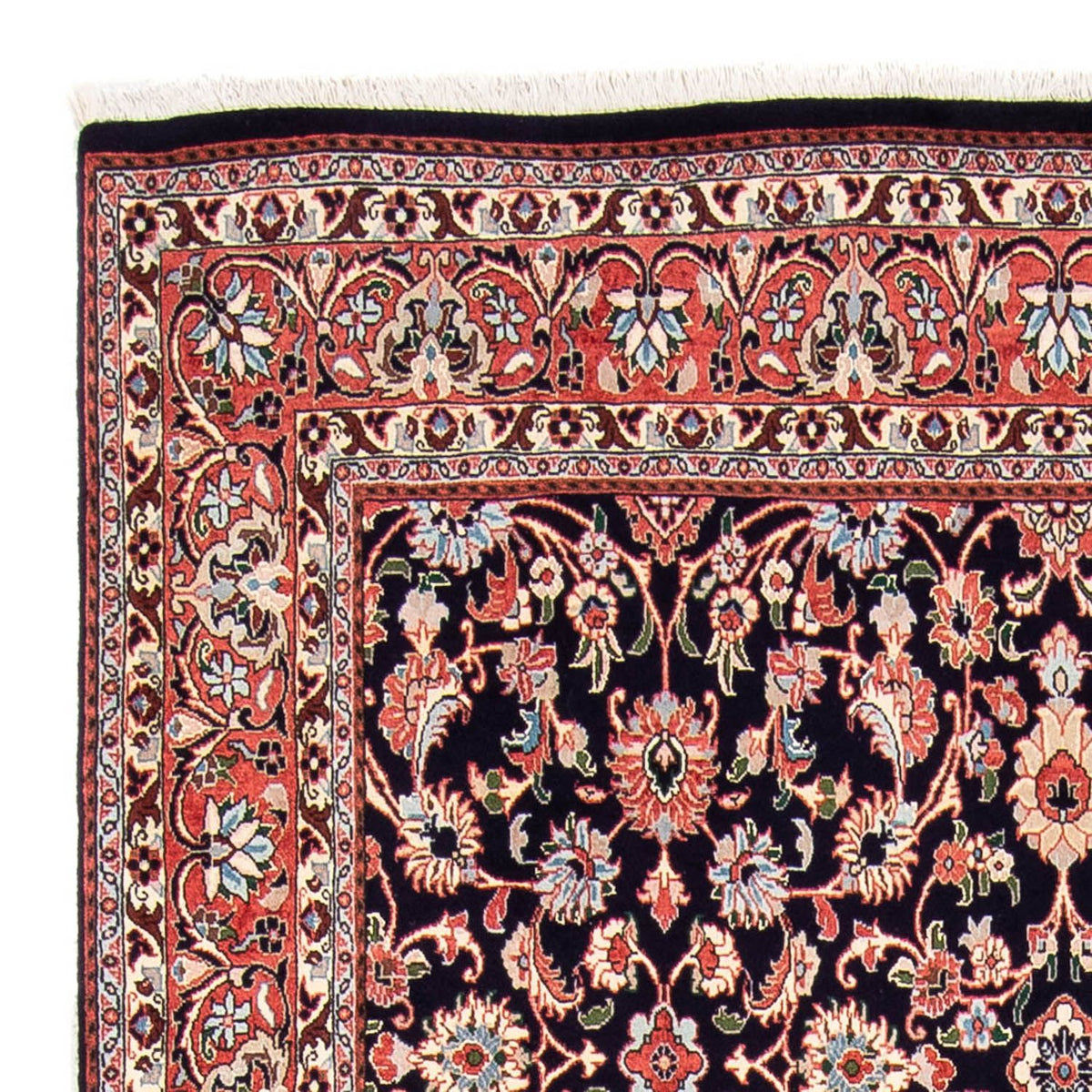 Persisk tæppe - Bijar - 248 x 150 cm - mørkeblå