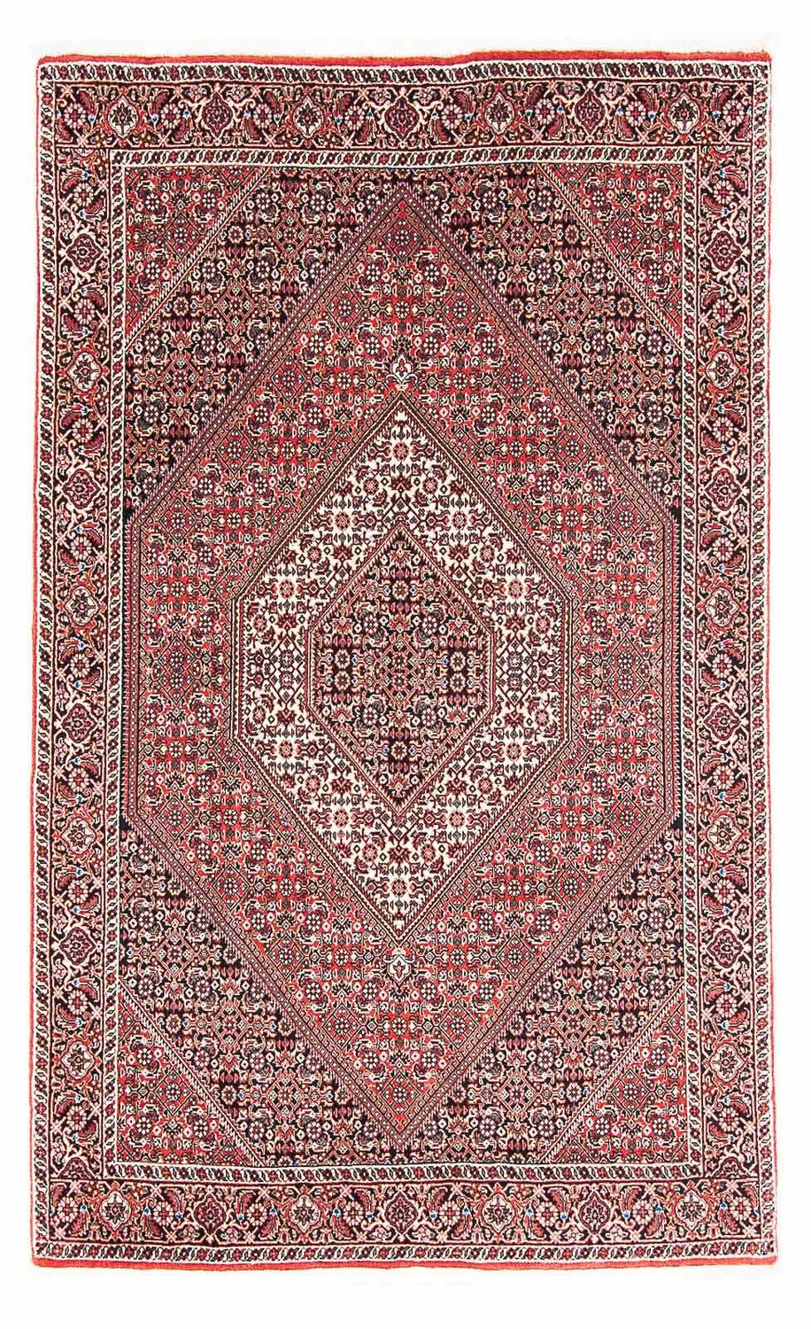 Persisk tæppe - Bijar - 182 x 111 cm - rød