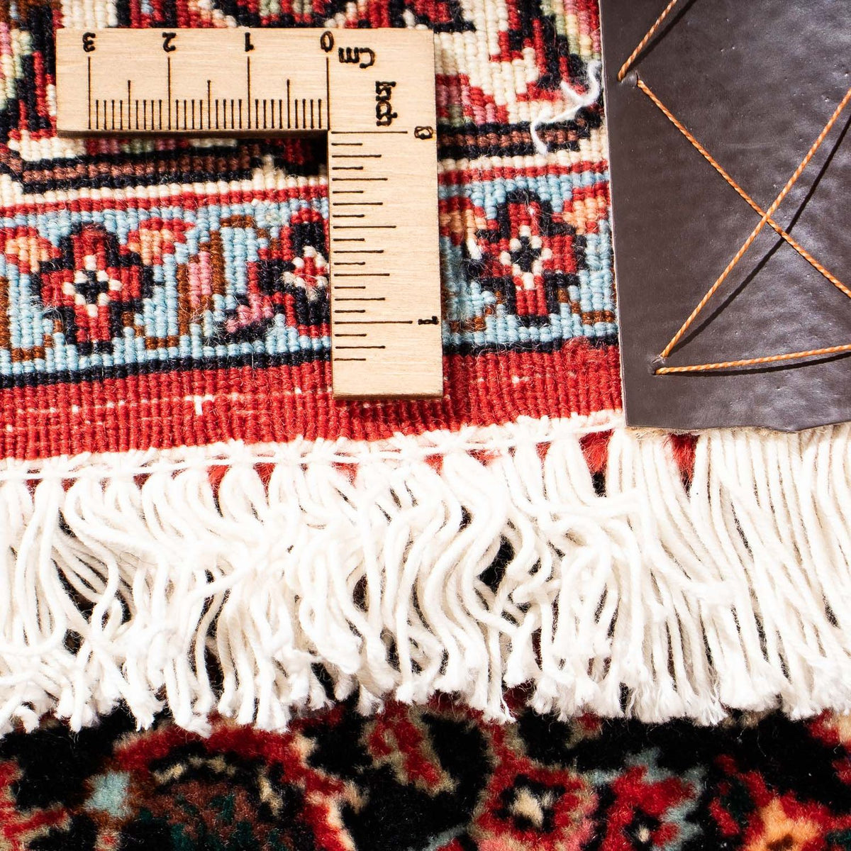 Løber Persisk tæppe - Bijar - 198 x 74 cm - mørkerød