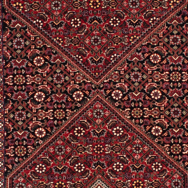 Løber Persisk tæppe - Bijar - 202 x 76 cm - mørkerød