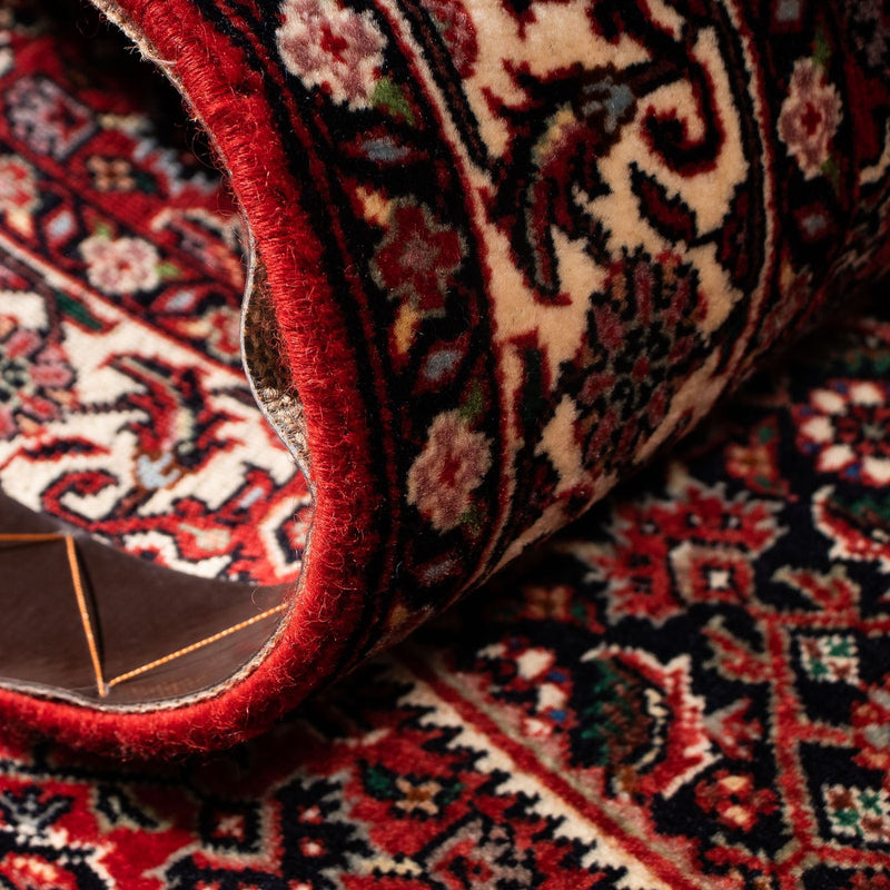 Løber Persisk tæppe - Bijar - 203 x 73 cm - mørkerød