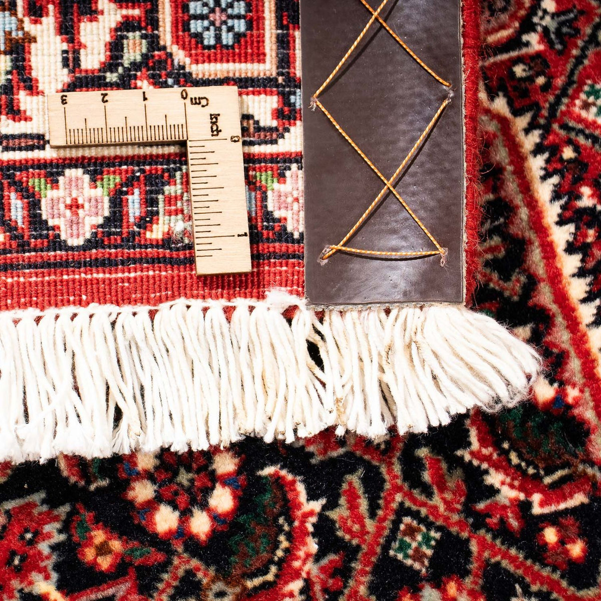 Løber Persisk tæppe - Bijar - 203 x 73 cm - mørkerød