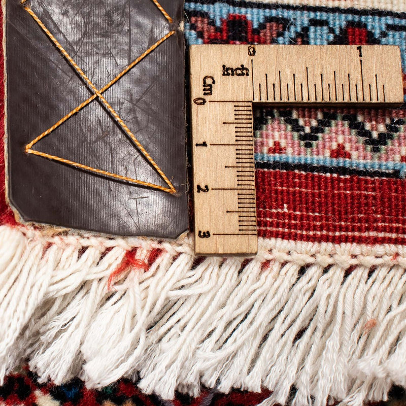 Persisk tæppe - Bijar - 392 x 299 cm - mørkerød