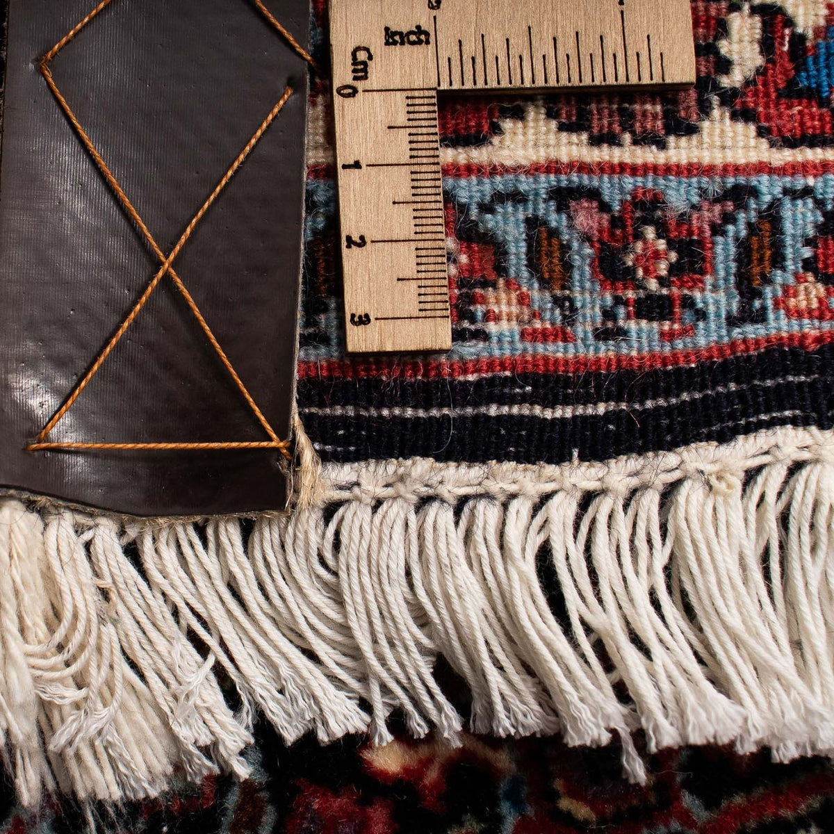 Persisk tæppe - Bijar - 248 x 198 cm - mørkerød