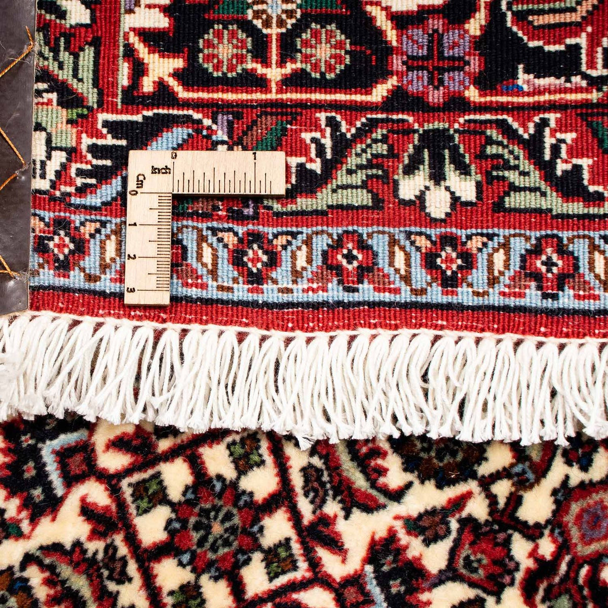 Persisk tæppe - Bijar - 262 x 205 cm - mørkerød