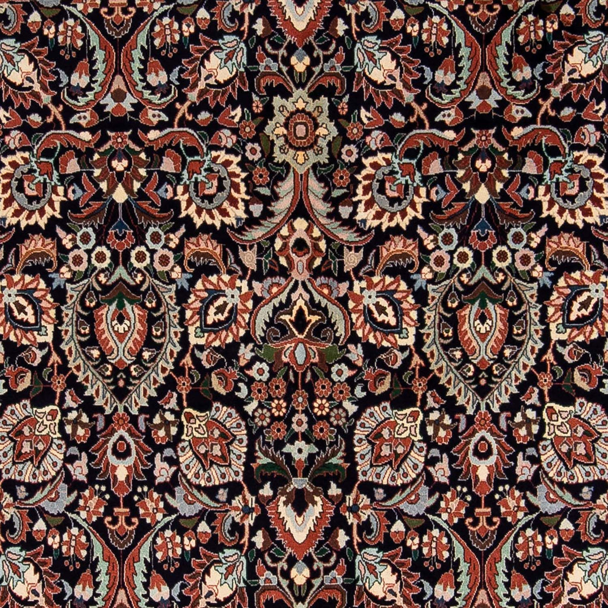 Persisk tæppe - Bijar - 240 x 165 cm - mørkeblå