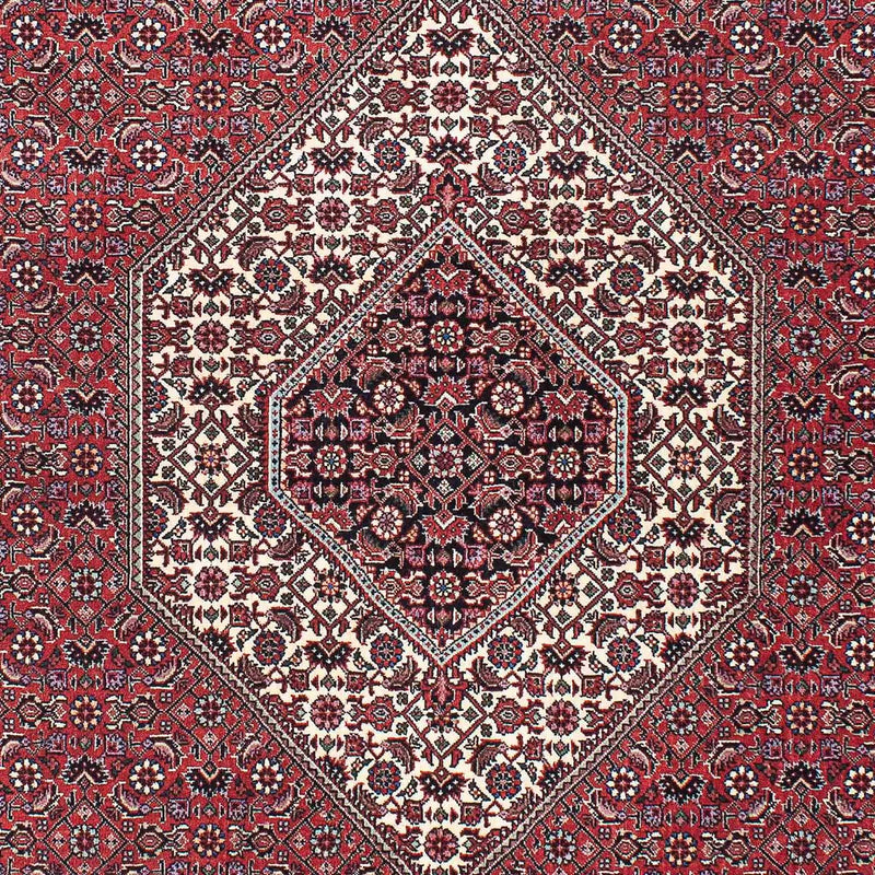 Persisk tæppe - Bijar - 200 x 133 cm - lysrød