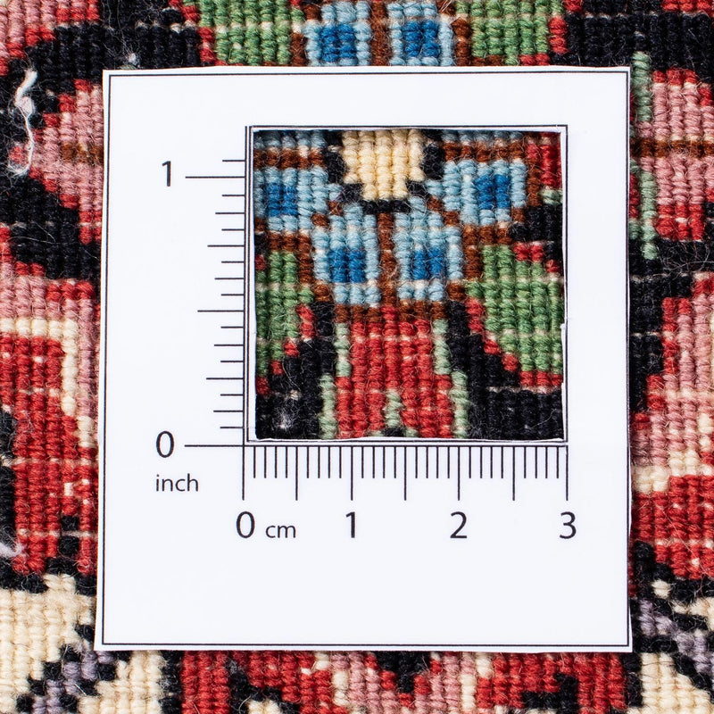 Persisk tæppe - Bijar - 292 x 250 cm - lysrød