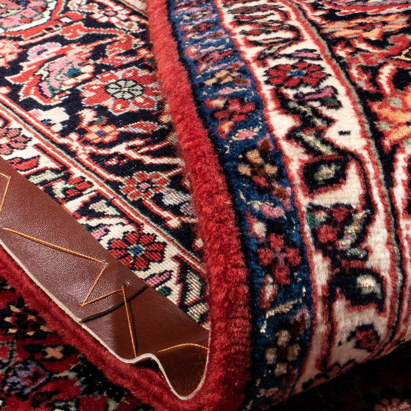 Persisk tæppe - Bijar - 230 x 175 cm - mørkerød