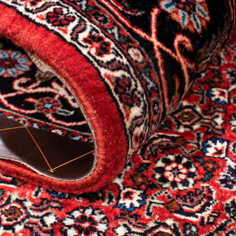 Persisk tæppe - Bijar - 238 x 165 cm - mørkerød