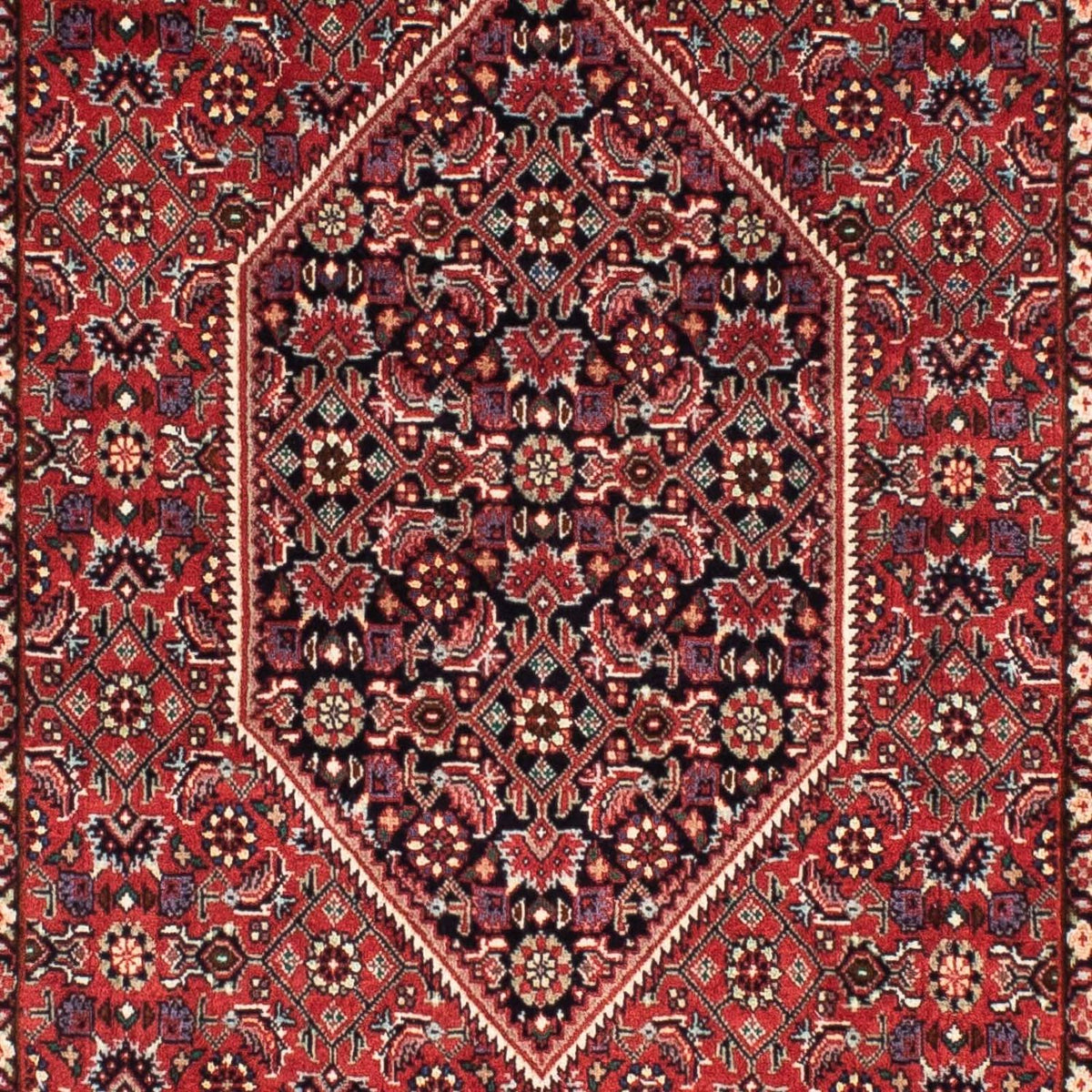 Løber Persisk tæppe - Bijar - 200 x 74 cm - mørkerød