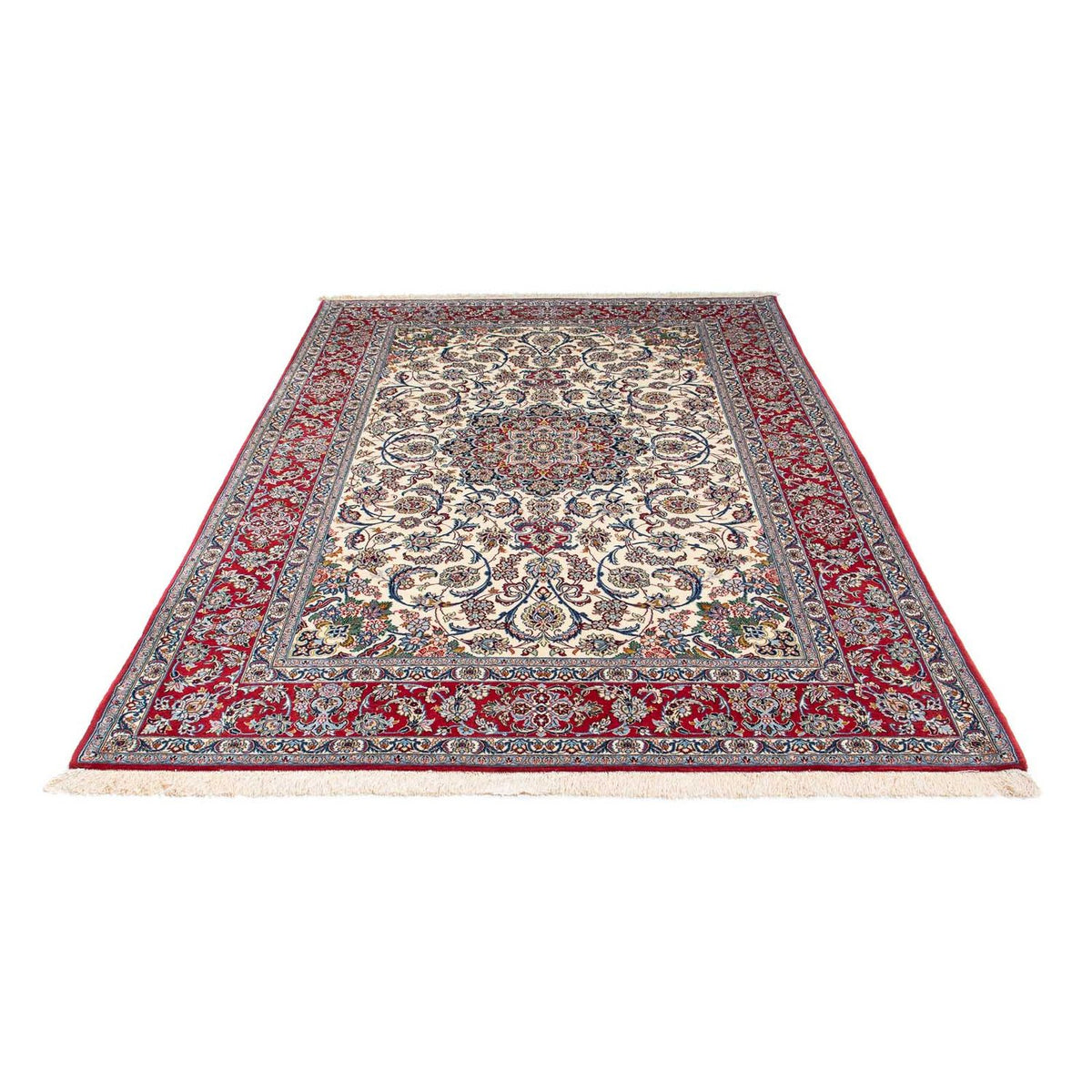 Persisk tæppe - Isfahan - Premium - 238 x 161 cm - beige