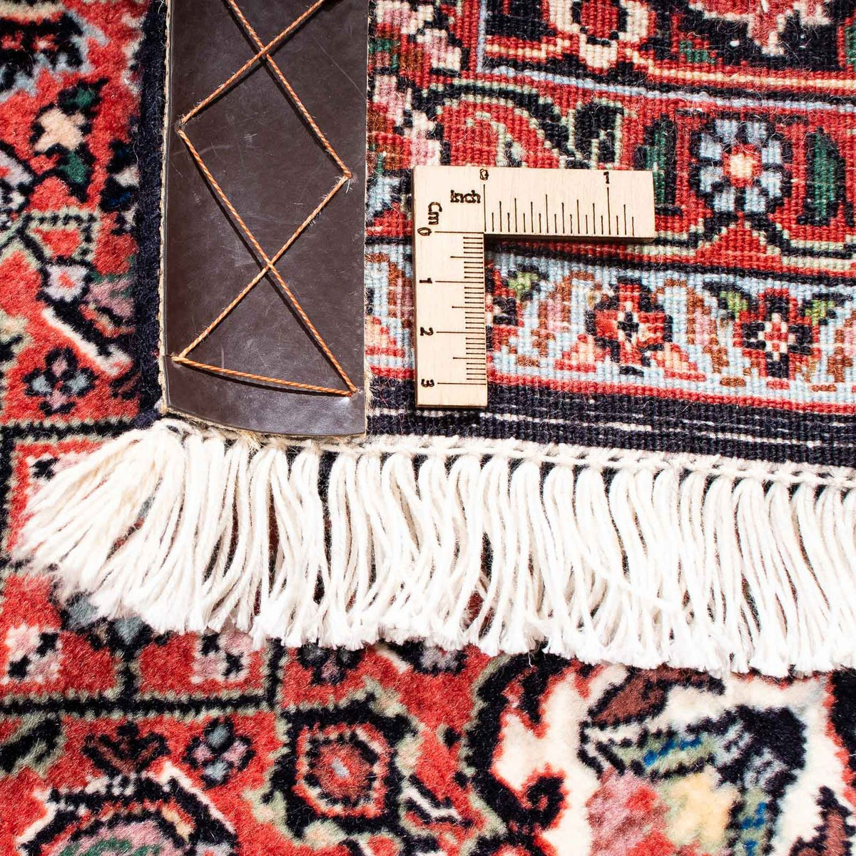 Persisk tæppe - Bijar - 238 x 172 cm - lysrød