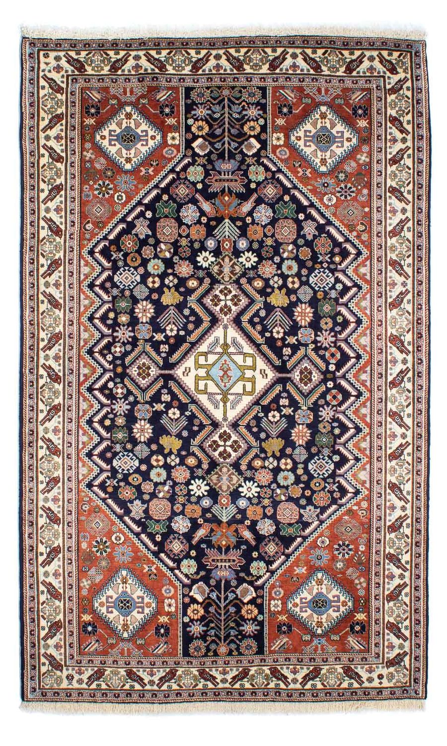 Gabbeh-tæppe - Kashkuli Persisk - 250 x 152 cm - mørkeblå