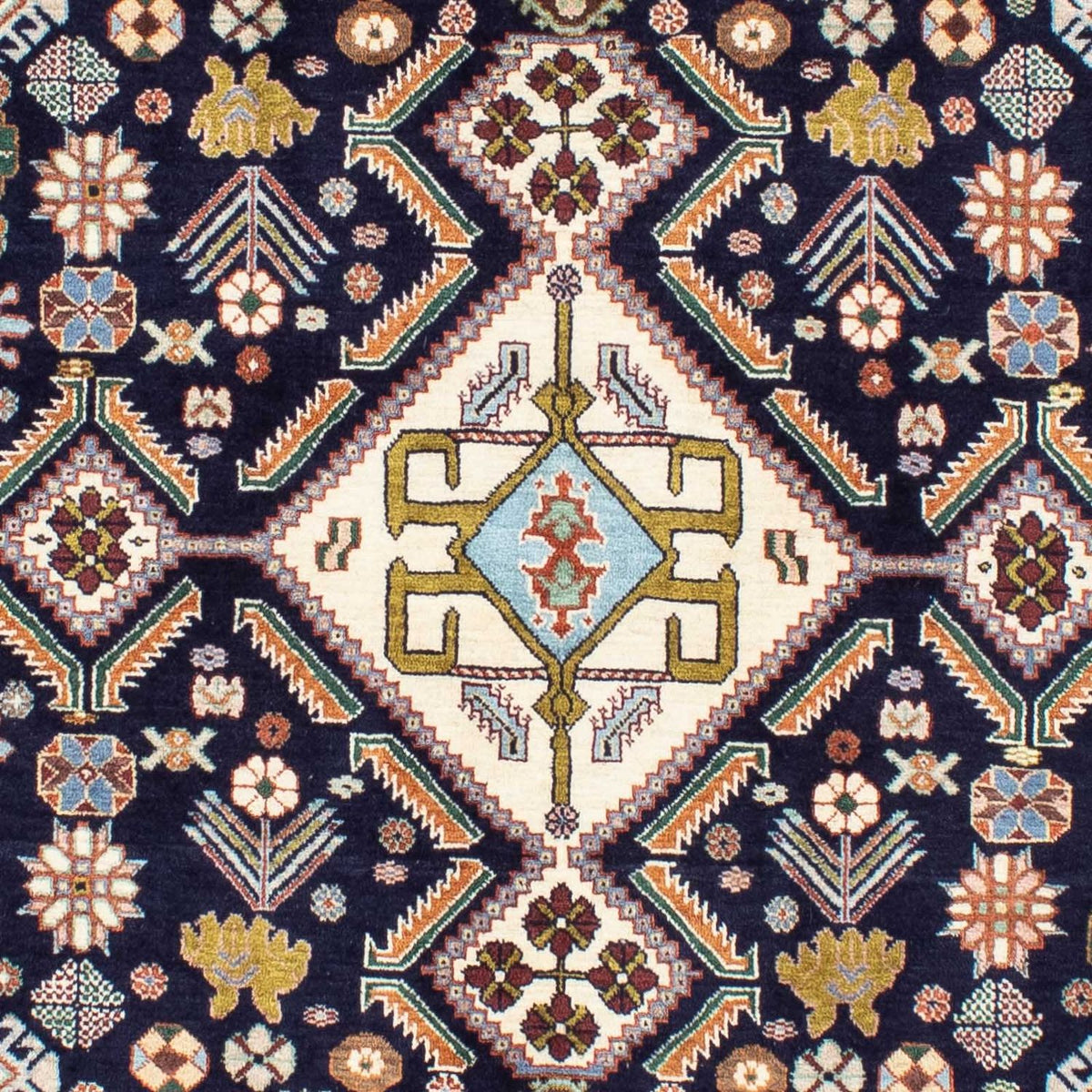 Gabbeh-tæppe - Kashkuli Persisk - 250 x 152 cm - mørkeblå