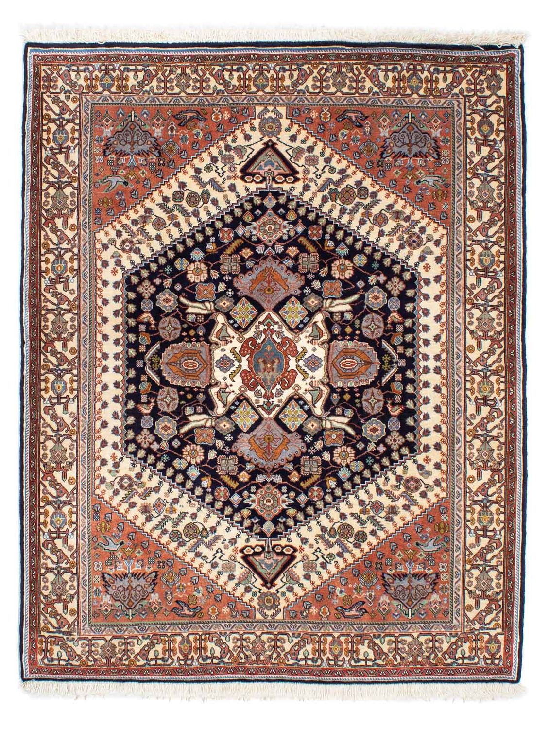 Gabbeh-tæppe - Kashkuli Persisk - 180 x 145 cm - mørkeblå