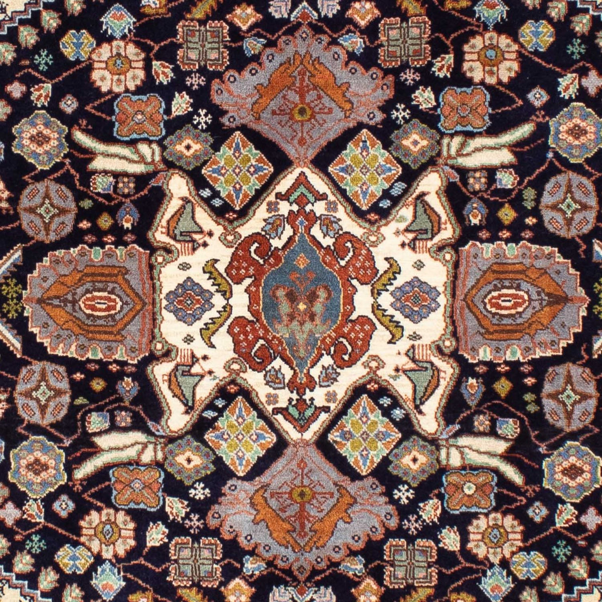 Gabbeh-tæppe - Kashkuli Persisk - 180 x 145 cm - mørkeblå