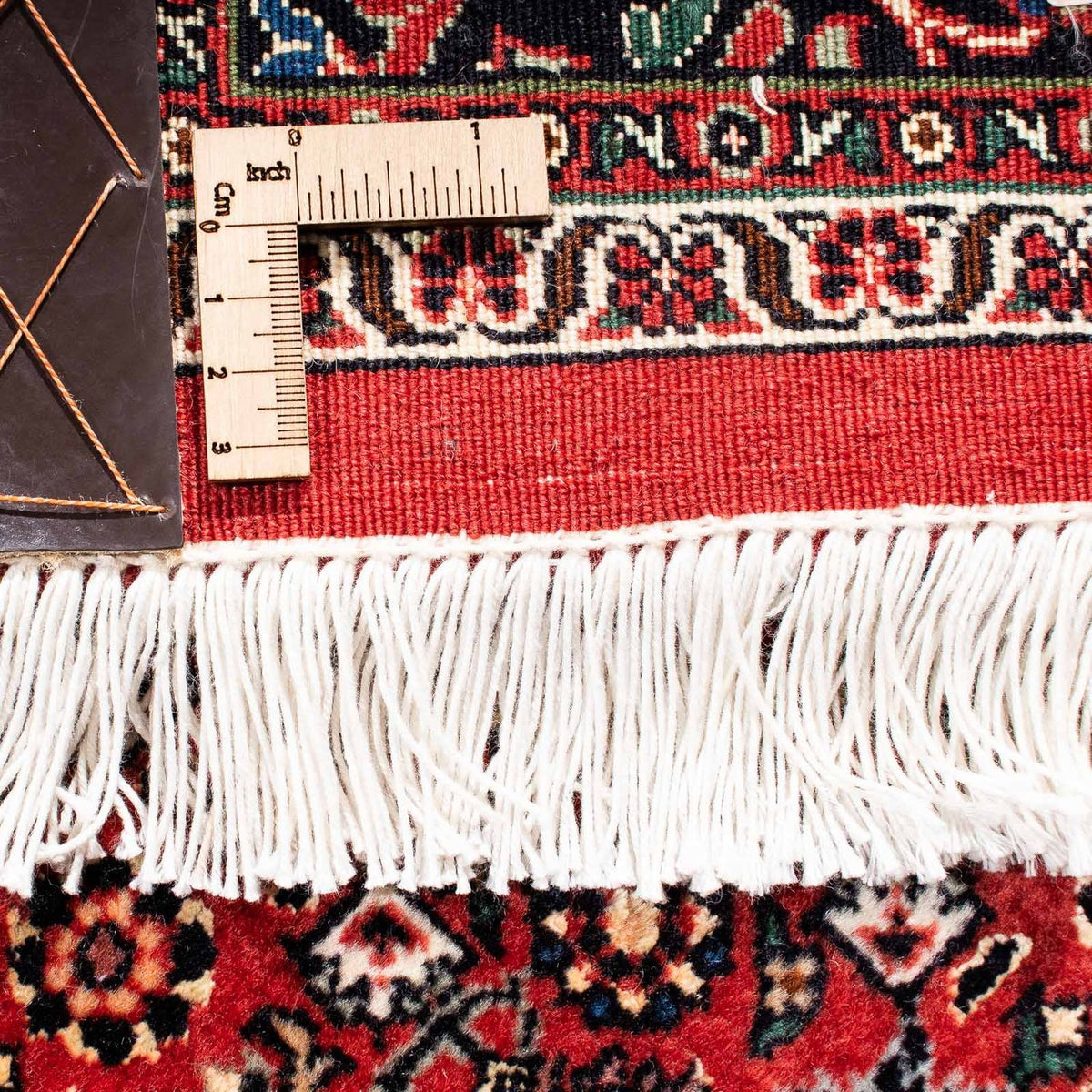 Persisk tæppe - Bijar - 240 x 171 cm - mørkerød