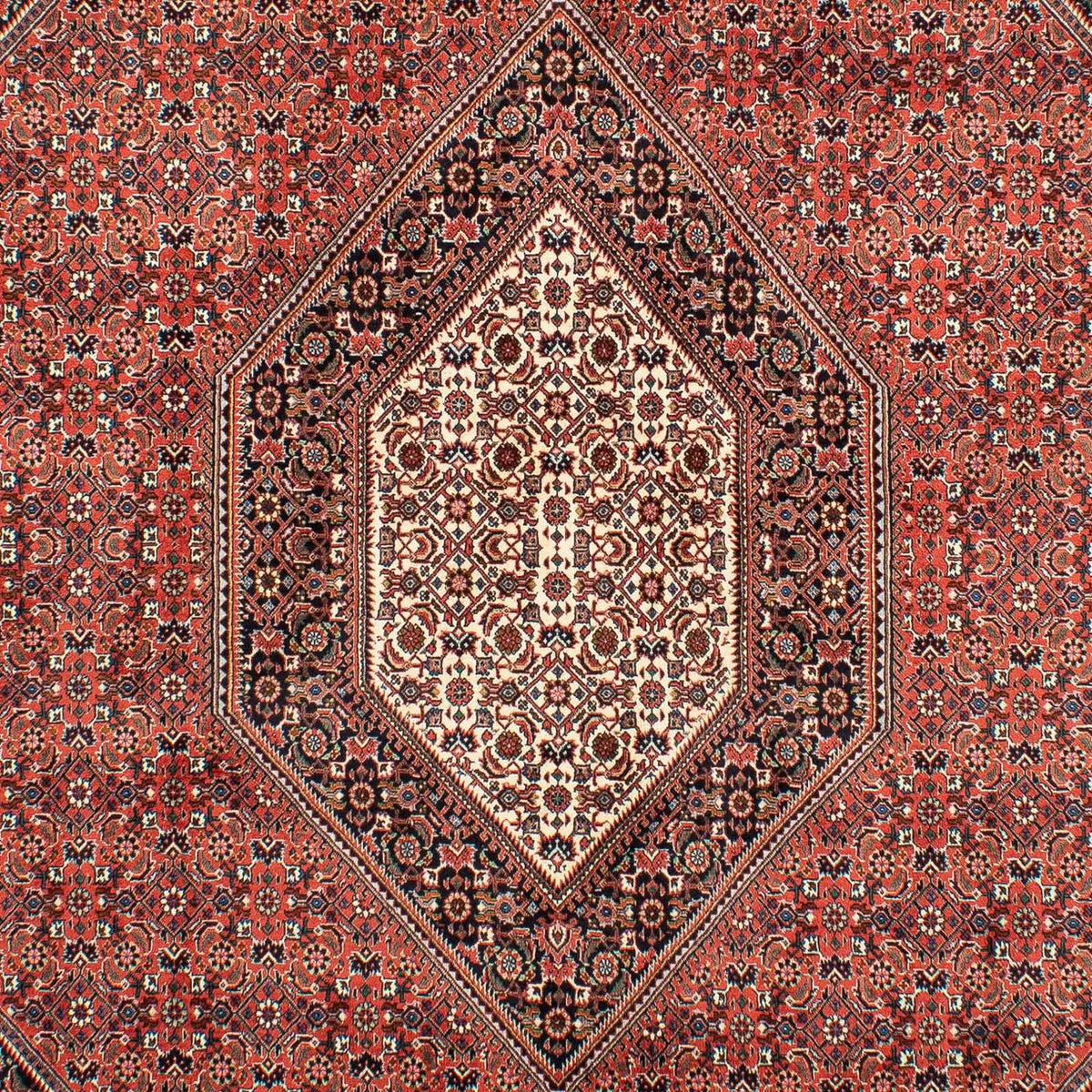 Persisk tæppe - Bijar - 300 x 203 cm - lysrød
