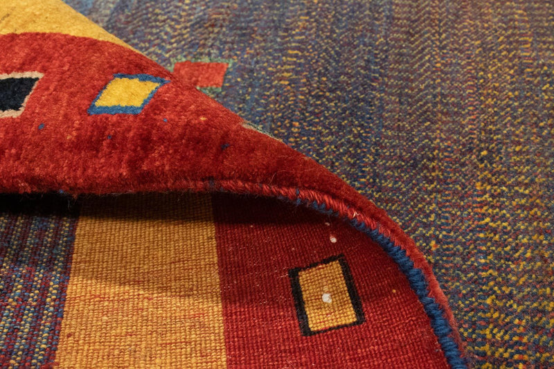 Gabbeh Tæppe - Loribaft Persisk - 158 x 112 cm - rød