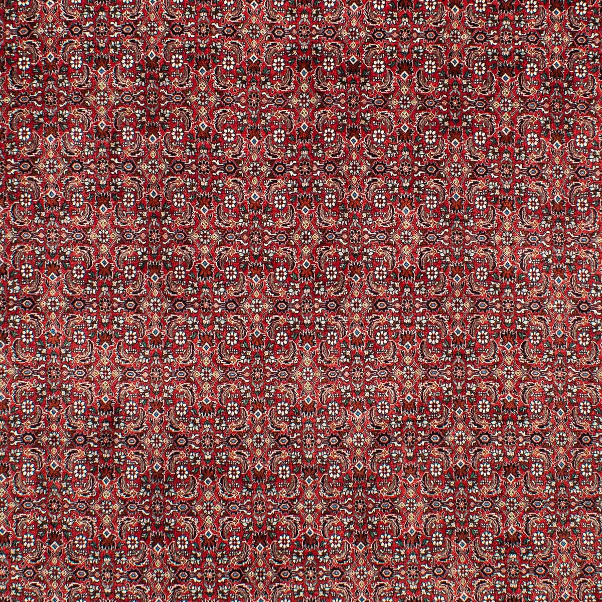 Persisk tæppe - Bijar - 309 x 209 cm - mørkerød