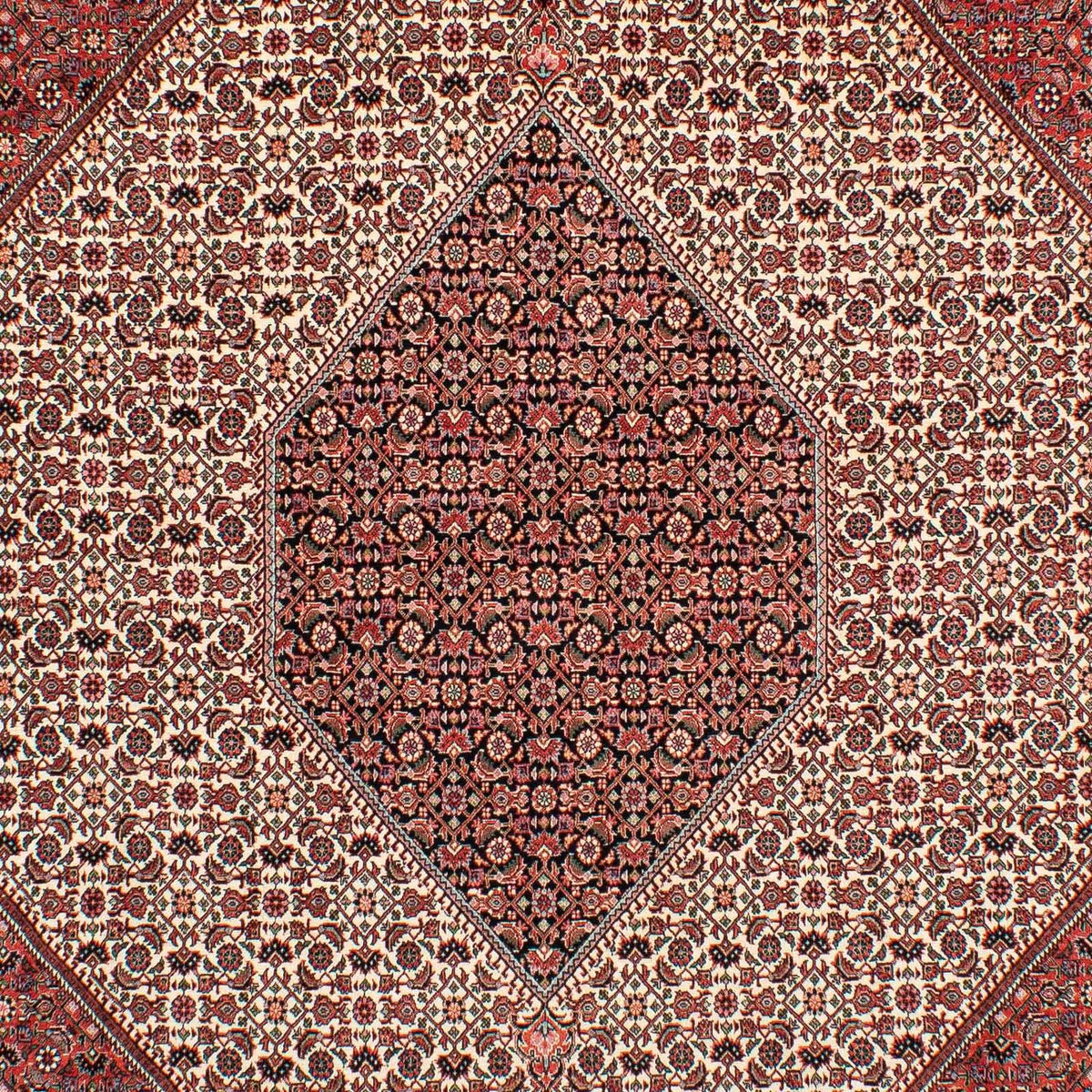 Persisk tæppe - Bijar - 289 x 204 cm - mørkerød