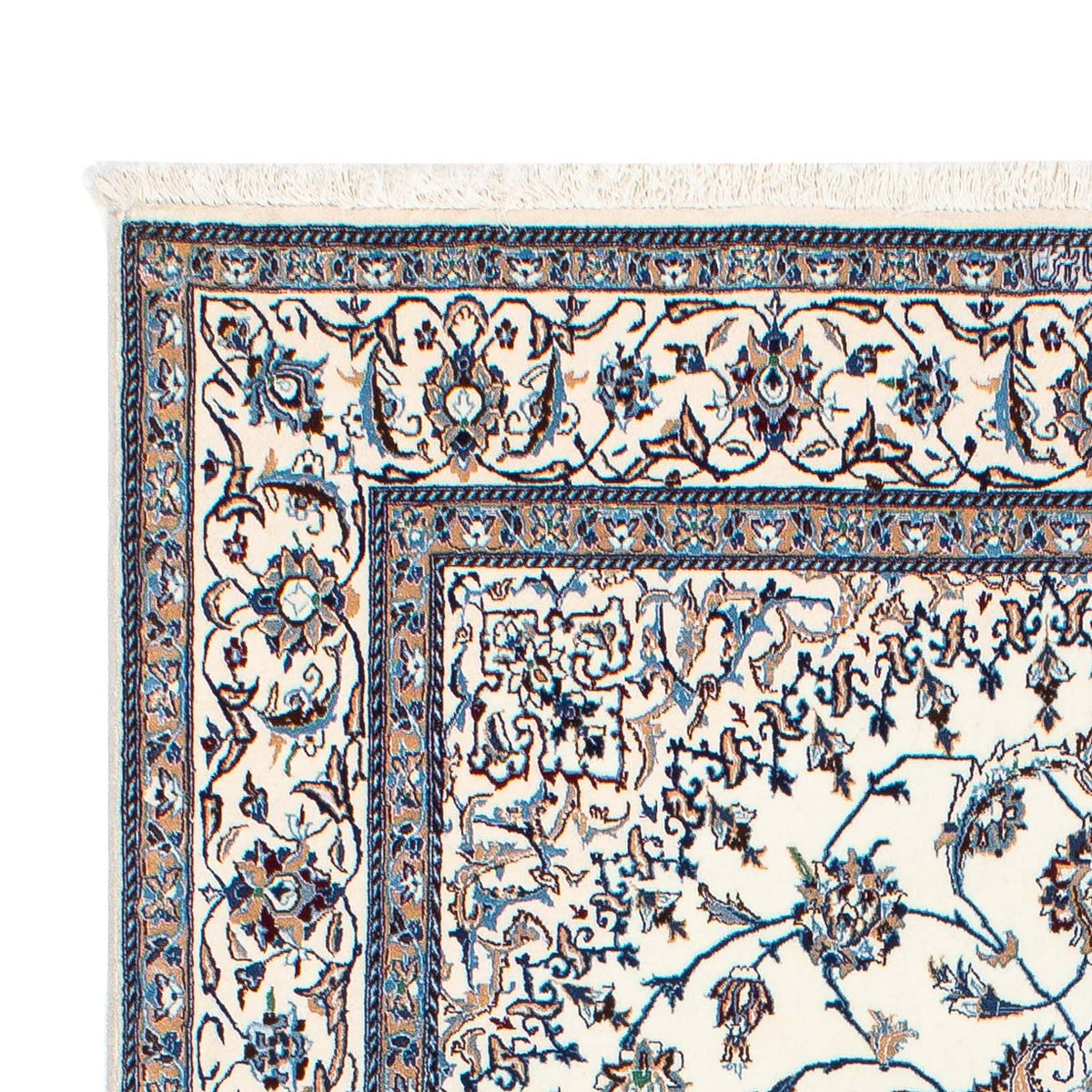 Persisk tæppe - Nain - Premium - 205 x 128 cm - beige