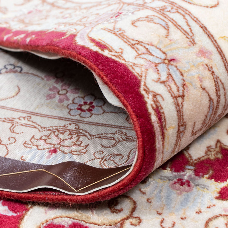 Persisk tæppe - Tabriz - Royal - 305 x 253 cm - mørkerød