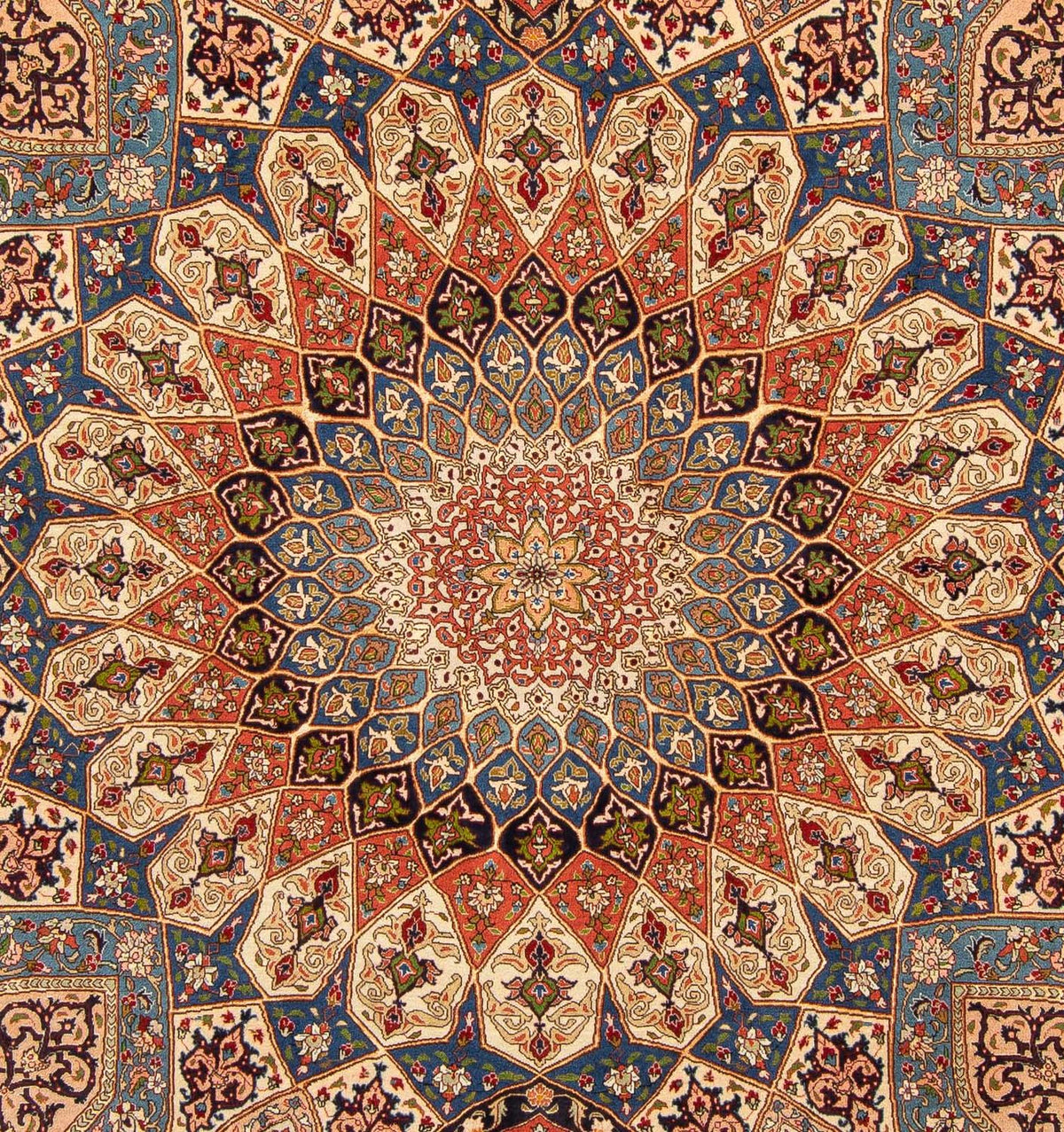 Persisk tæppe - Tabriz - Royal - 250 x 207 cm - lys brun
