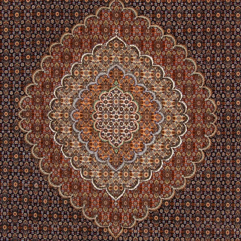 Persisk tæppe - Tabriz - 360 x 253 cm - mørkebrun