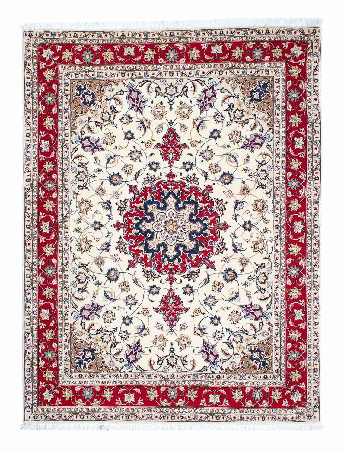 Persisk tæppe - Tabriz - Royal - 205 x 154 cm - beige