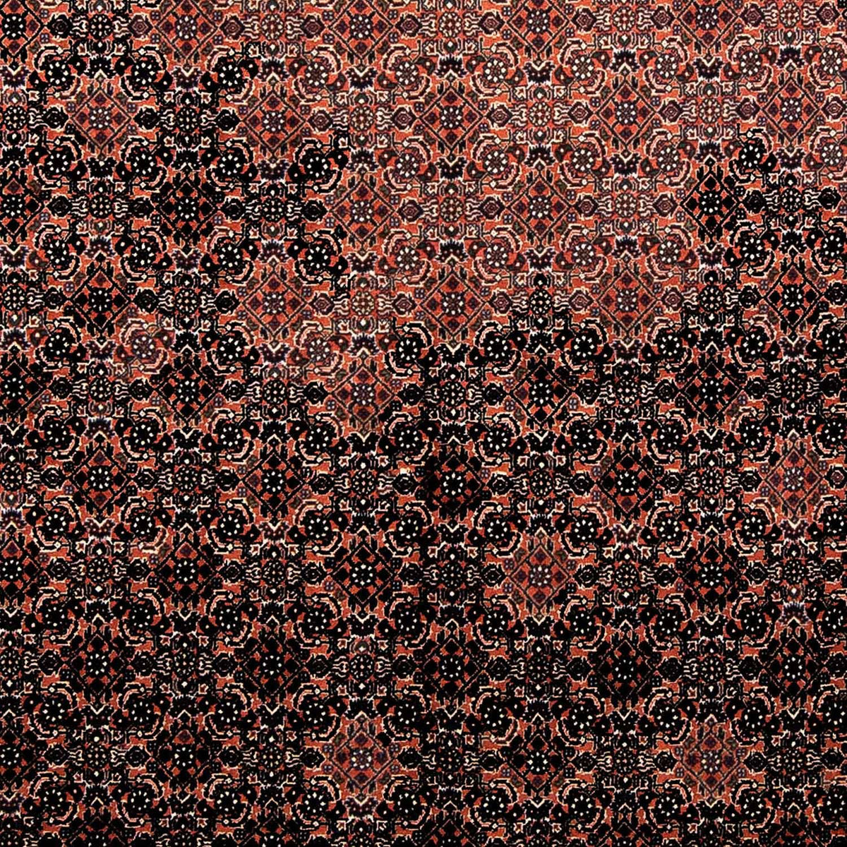 Persisk tæppe - Bijar - 250 x 173 cm - lysrød