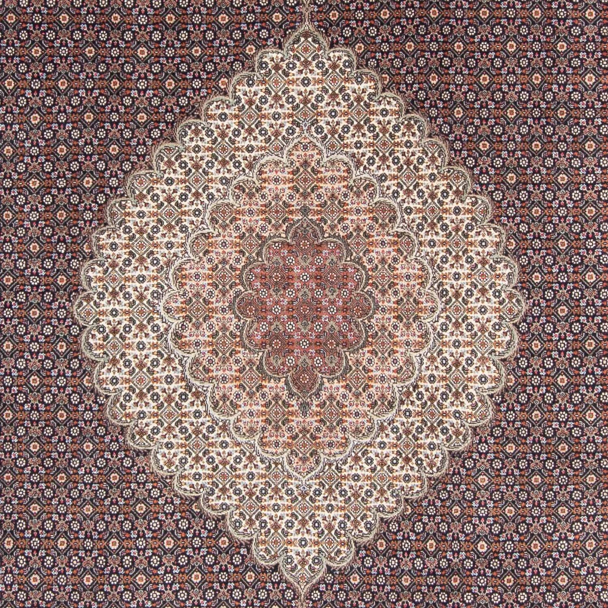 Persisk tæppe - Tabriz - 300 x 202 cm - mørkeblå